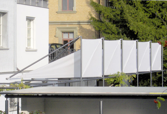 Sichtschutz in Gartenanlage