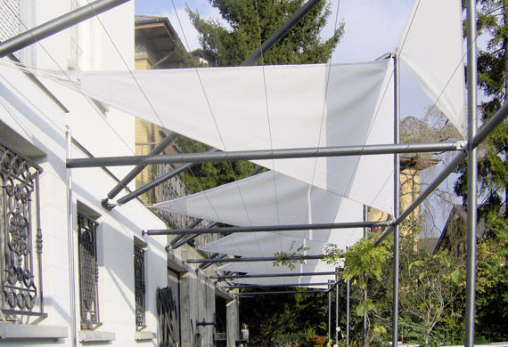 Sichtschutz in Gartenanlage
