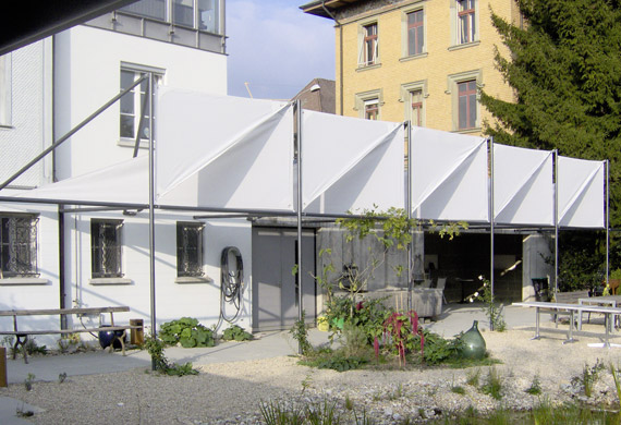 Sichtschutz in Gartenanlage